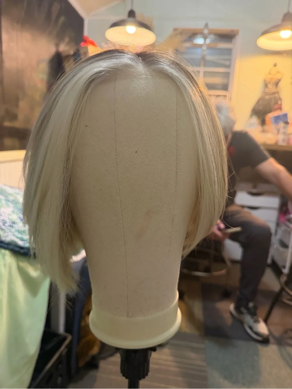 Premium Light Blonde Straight Lace Front Wig - Sleek Everyday Style